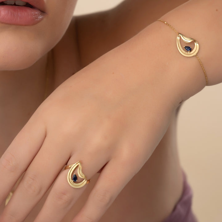 PERA SYNTHETIC SAPPHIRE BRACELET