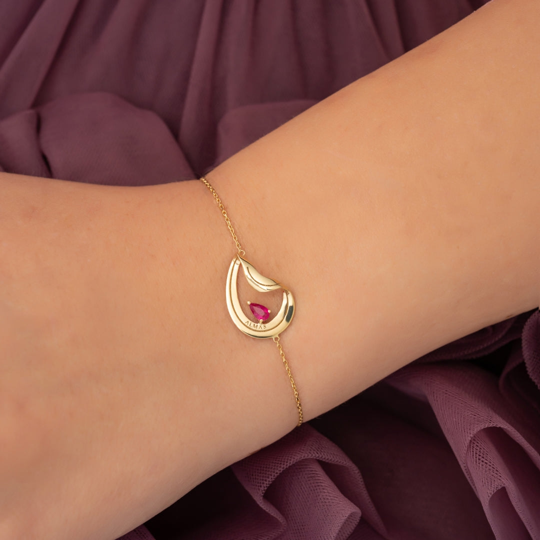 PERA SYNTHETIC RUBY BRACELET
